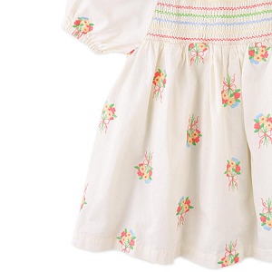 Сарафан для малышей с вышивкой Джинджерснэпс (Gingersnaps) "Джиджи", ванильный